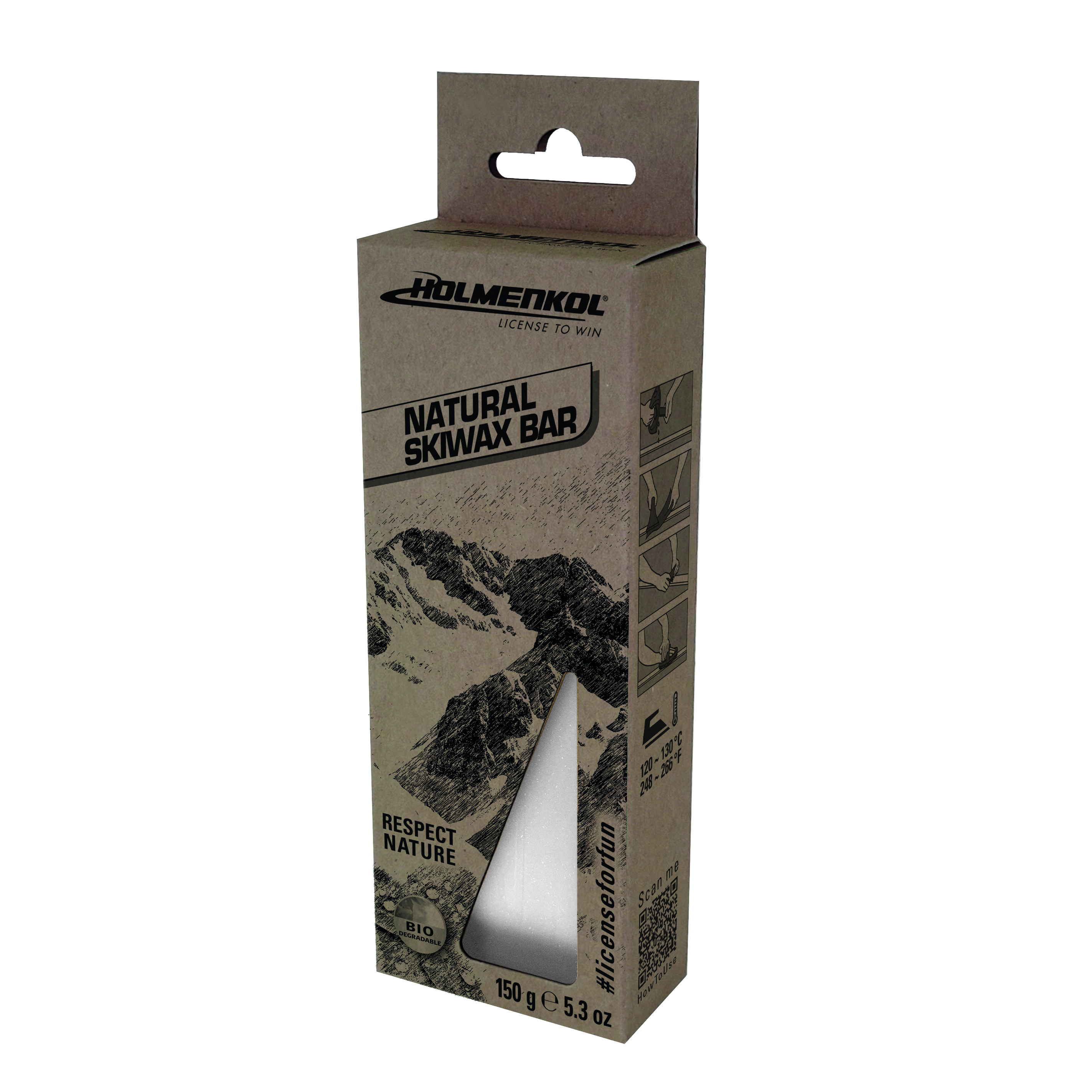 Natural Skiwax Bar 150g