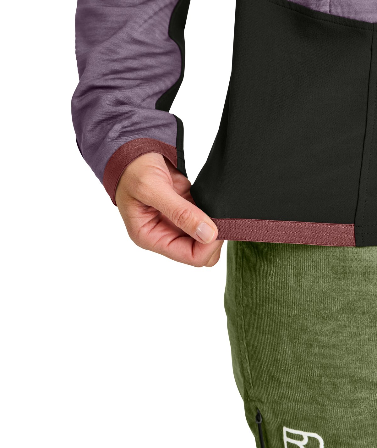 FLEECE RIB JACKET W