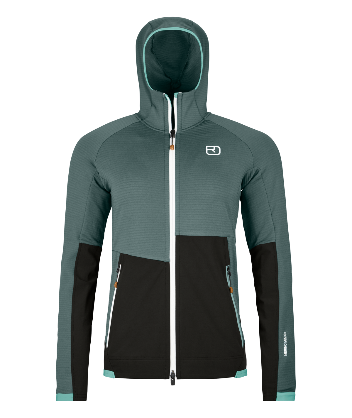 FLEECE RIB HOODY W